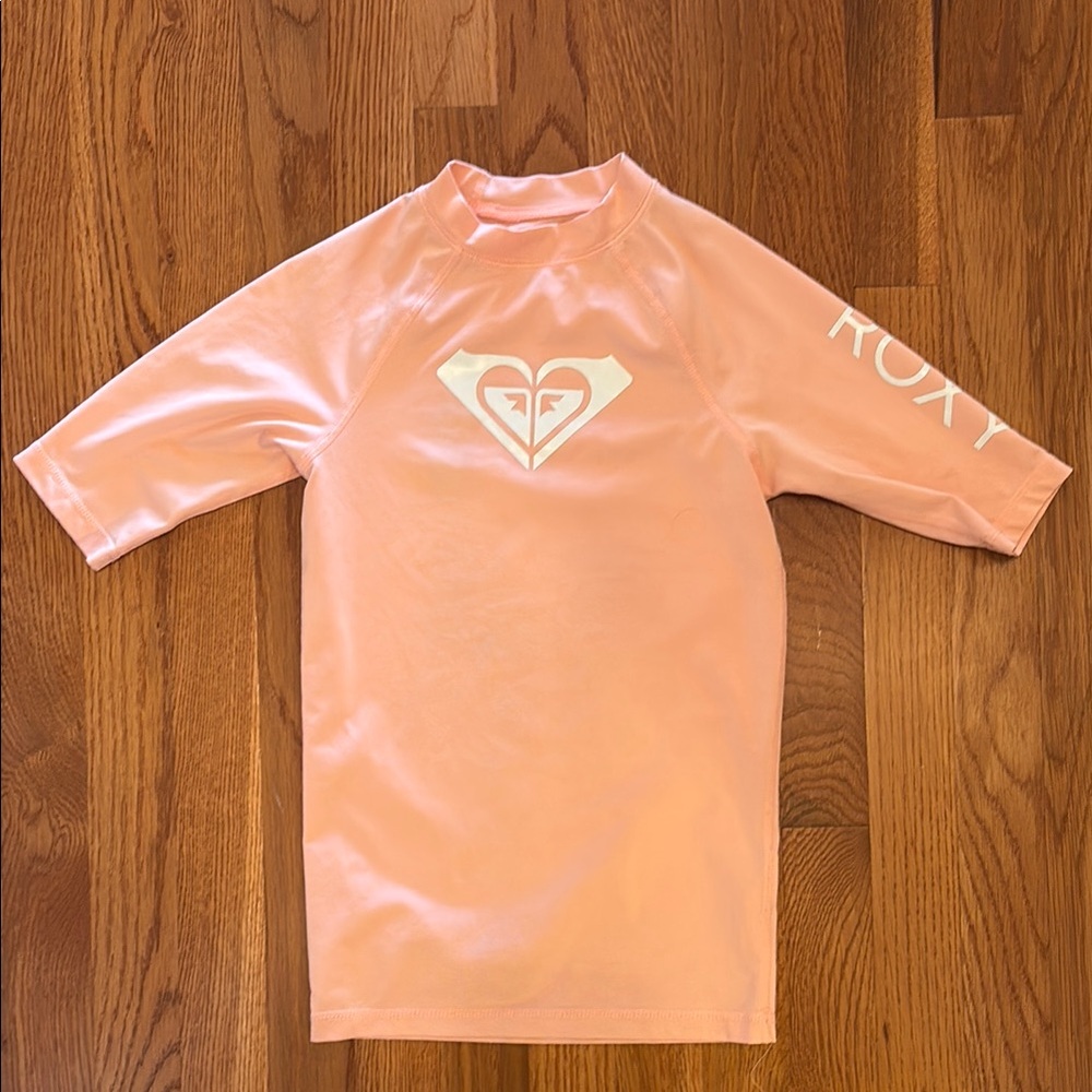 Roxy Pink Rashguard Swim Top